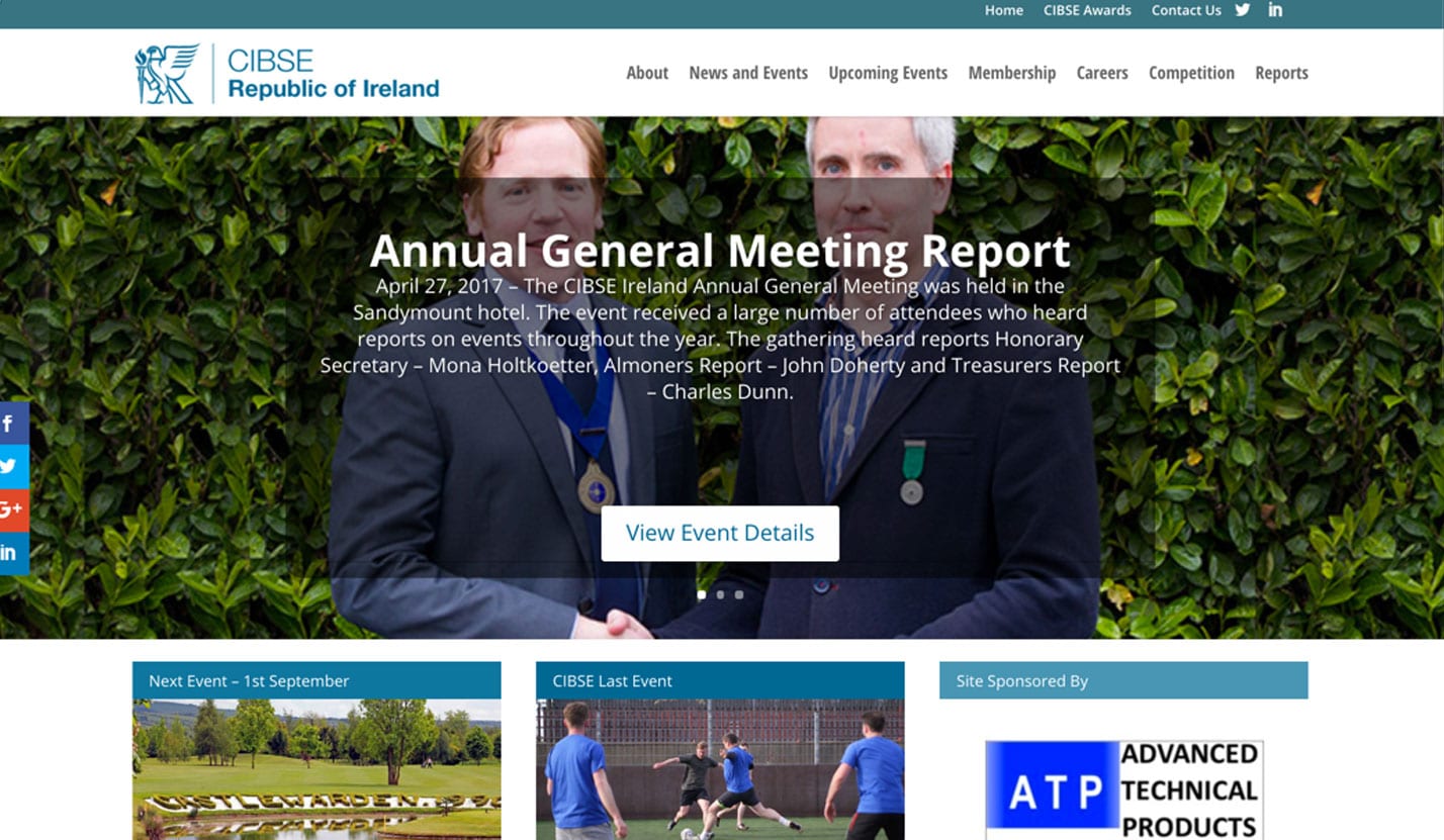 CIBSE Ireland - Website Design & Web Development