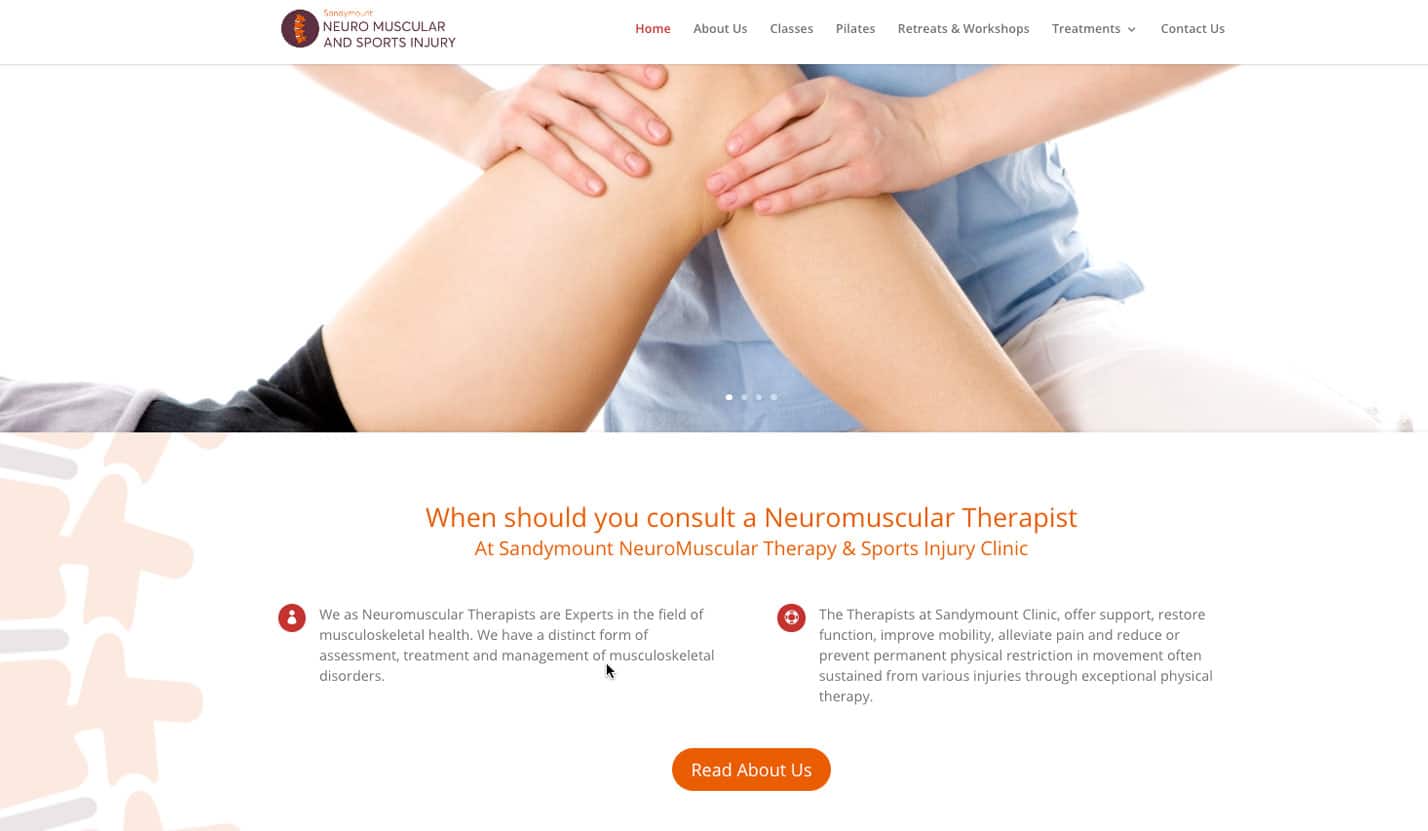 Sandymount NeuroMuscular Therapy & Sports Injury Clinic -  Website Design & Web Development